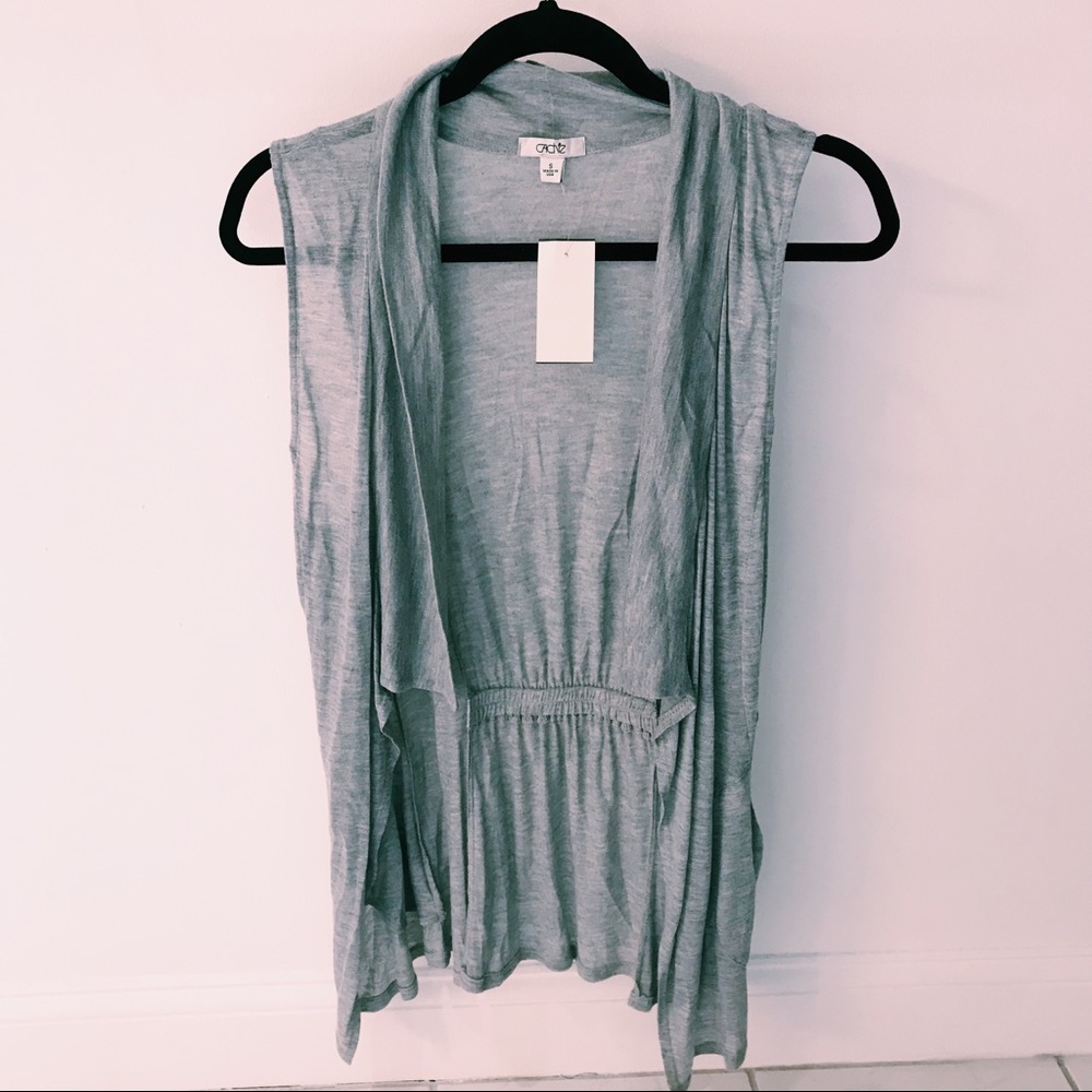 CACHE GRAY CARDIGAN NWT